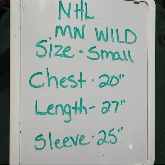 Minnesota Wild NHL Green Zip-Up Hoodie Sweatshirt Men’s Small Team Logo - Picture 7 of 7